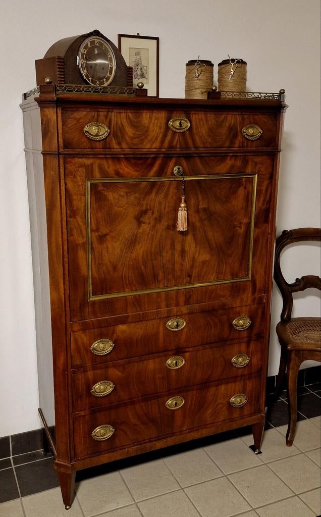 Unieke Empire Secretaire, geheel originele staat+certificaat, Ophalen