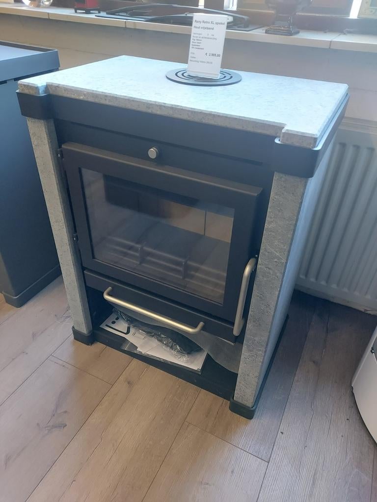 Reny Retro XL speksteen, Huis en Inrichting, Kachels, Ophalen, Nieuw, Hout, Houtkachel