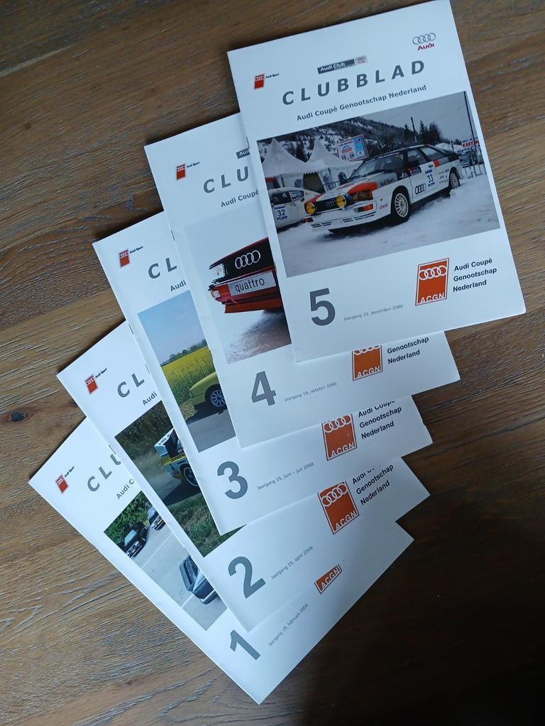 Audi Coupe Club bladen 2008, Ophalen of Verzenden, ., ., .