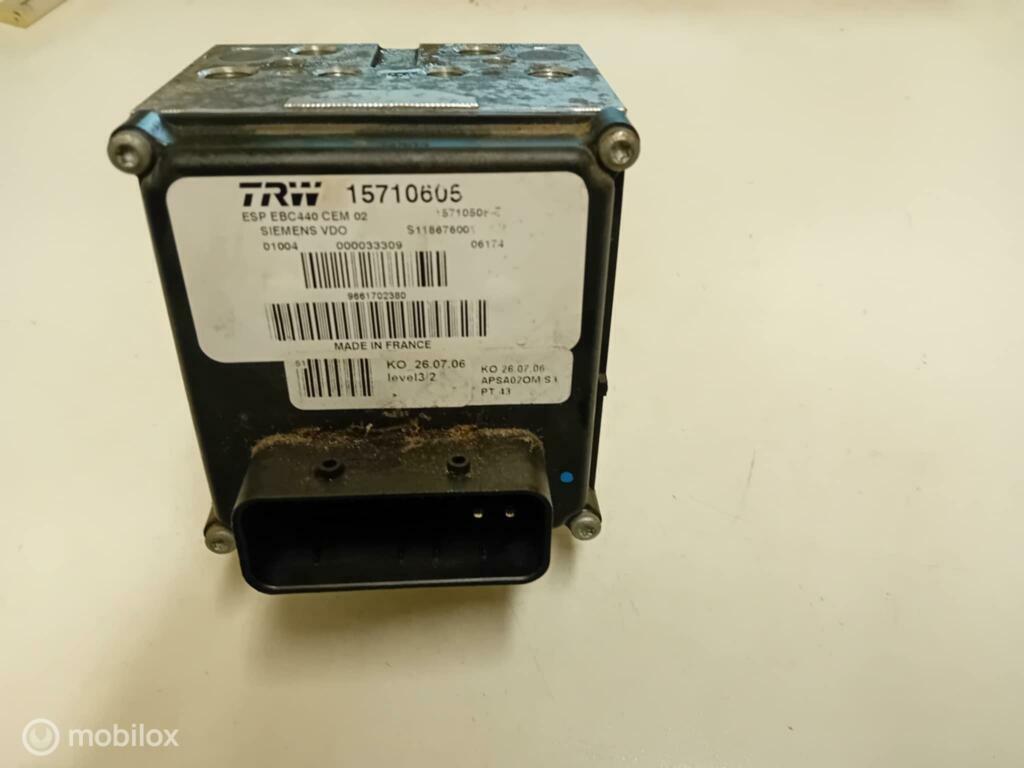 ABS pomp Peugeot 407 15710605, Gebruikt, Ophalen of Verzenden