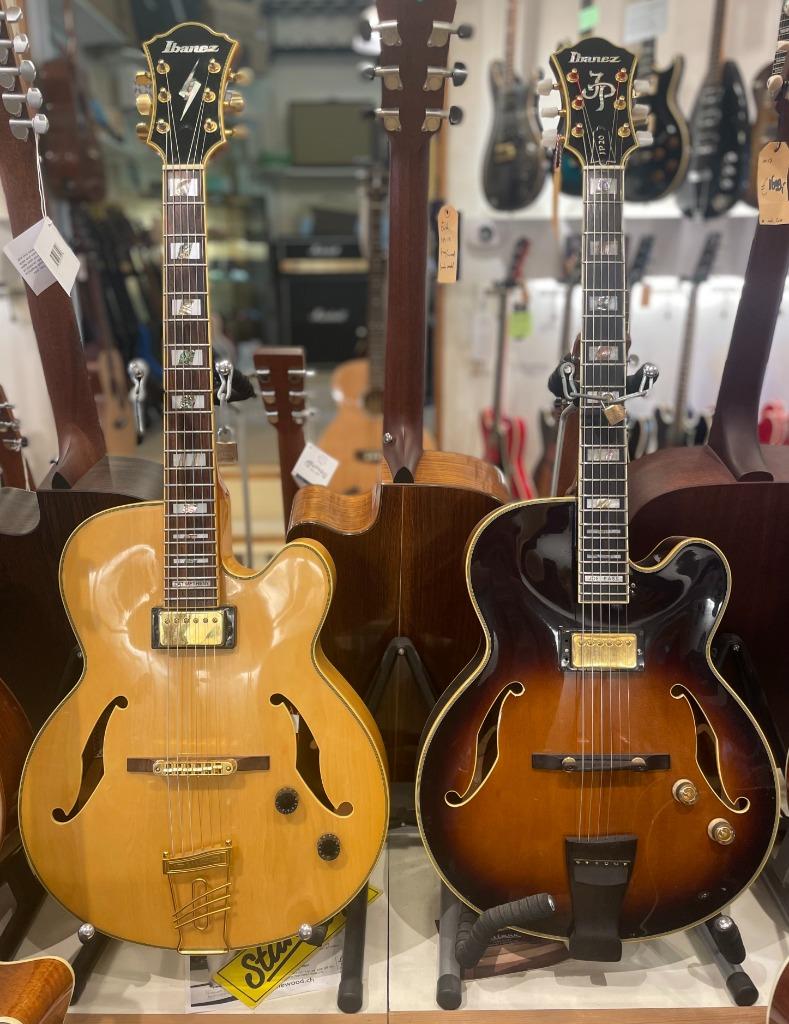 Ibanez Joe Pass en Pat Metheny signatures, Muziek en Instrumenten, Ophalen, Zo goed als nieuw, Hollow body, Ibanez