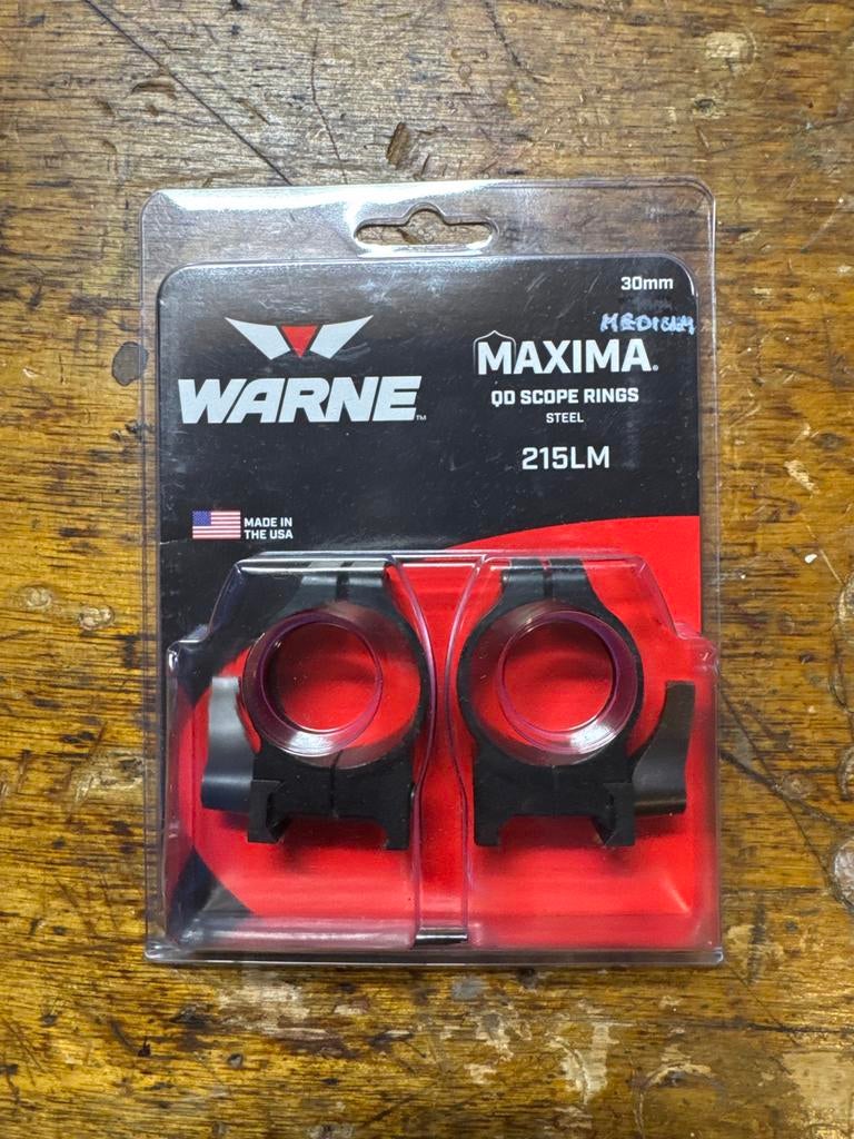 Warne Maxima 30mm QD Weaver Montage - medium hoogte, Ophalen of Verzenden, Zo goed als nieuw