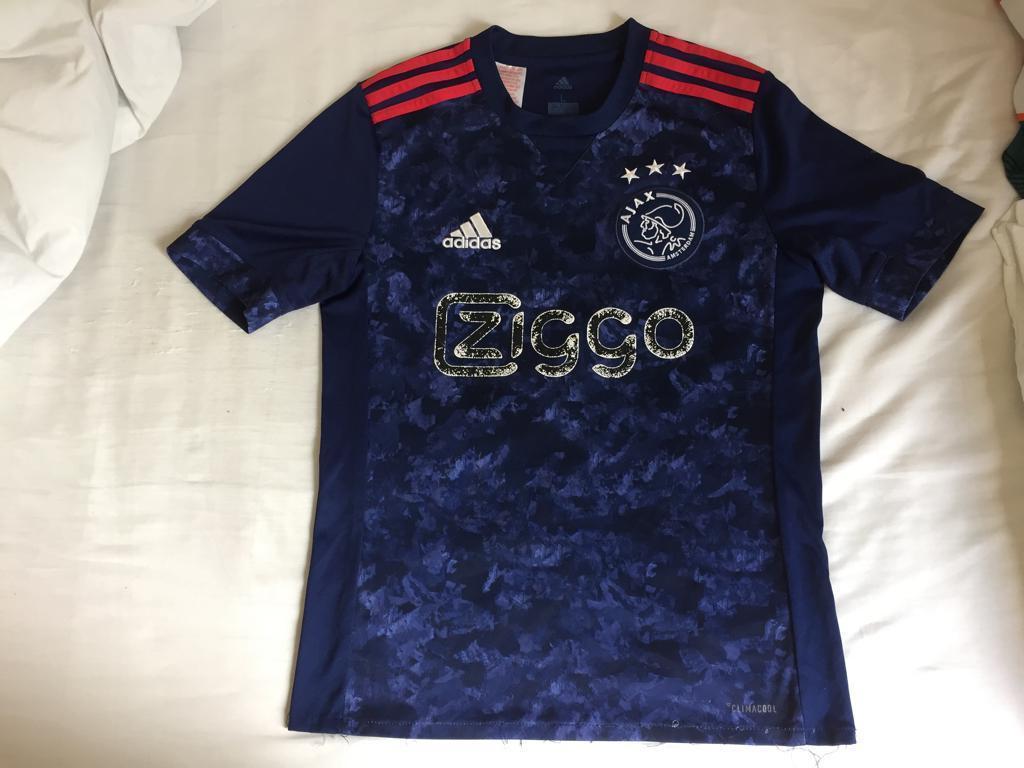 Ajax shirt 164 Adidas L ziggo blauw kinderen, Maat XS of kleiner, Ophalen of Verzenden, Gebruikt, Shirt