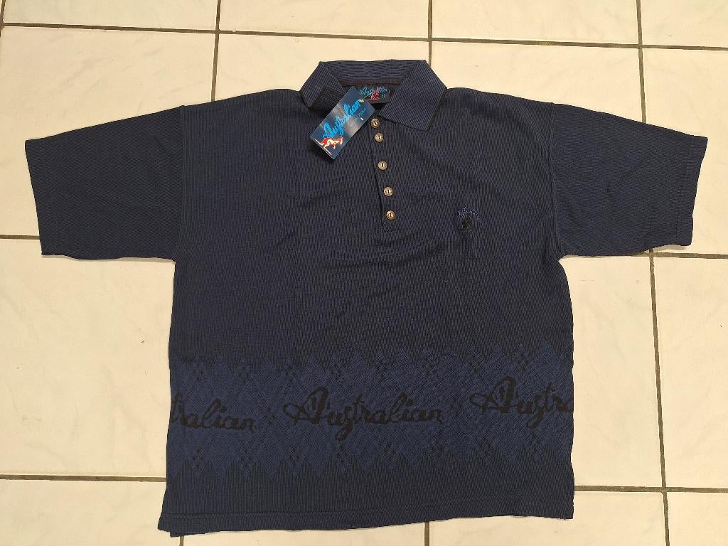 Australian gabber polo shirt jaren 90 + kaartje ongebruikt, Ophalen of Verzenden, Nieuw, Maat 52/54 (L), Wit