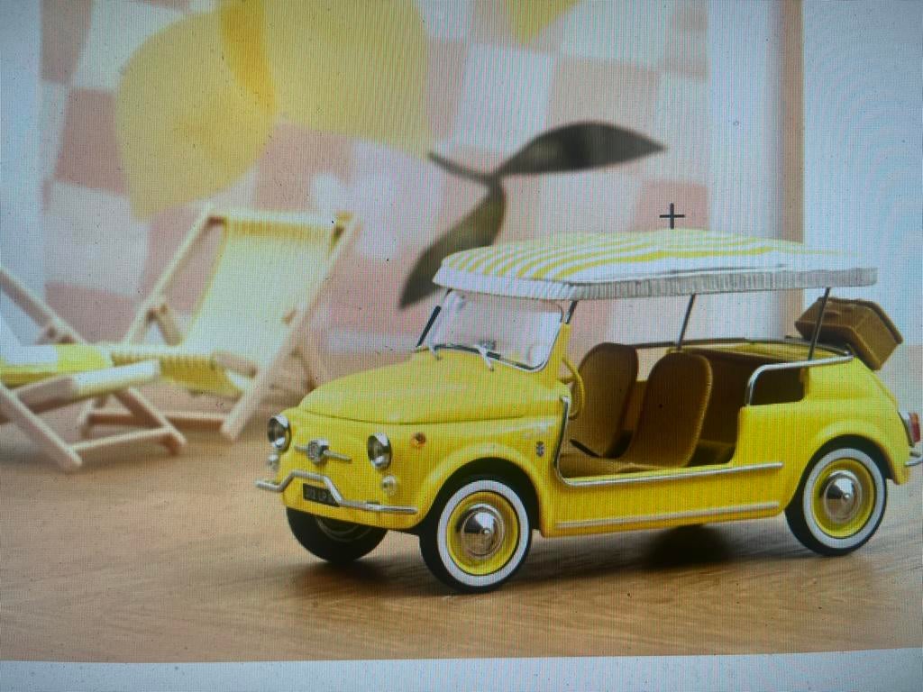 Norev 1:18 Fiat 500 Jolly - Oranje/Geel - Nieuw, Fiat, Auto, Nieuw, Norev