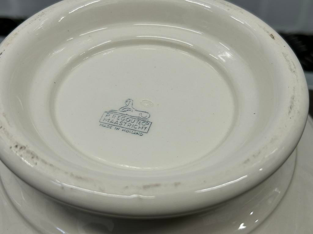 Antieke Boerenbont Kom - 22cm, Ophalen of Verzenden