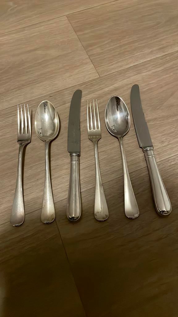 Verzilverd bestek Keltum P1 Hollands glad, Ophalen of Verzenden, Zilver