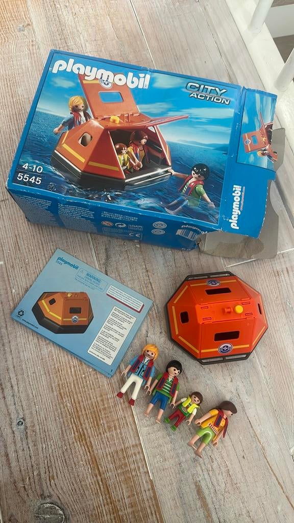 Playmobil City Action Reddingsboot 5545, Ophalen of Verzenden, Zo goed als nieuw, Complete set