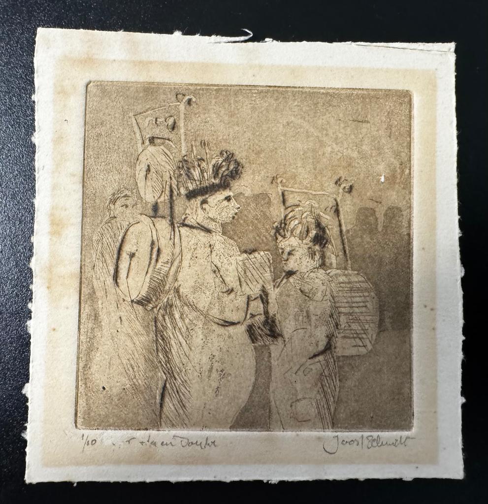 Ets van Joost Schmidt, Antiek en Kunst, Ophalen of Verzenden