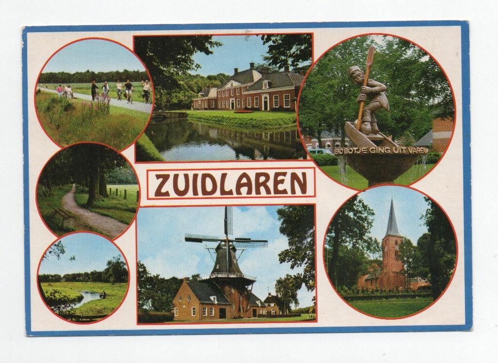Zuidlaren.  Meer luik., Ophalen of Verzenden, Voor 1920, Gelopen, Drenthe