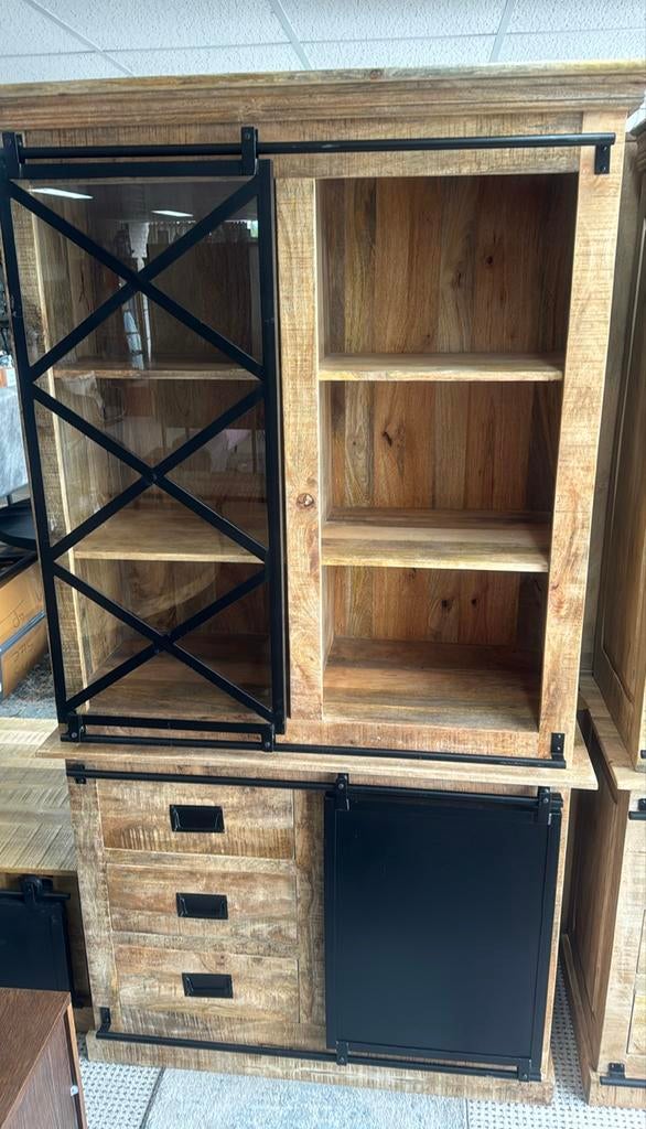 Buffetkast Lotte, Huis en Inrichting, Kasten | Buffetkasten, Ophalen, Glas, Met deur(en), Kringloopehb41@hotmail.com