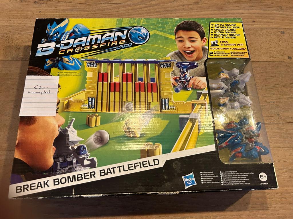 B-Daman Crossfire Break Bomber Battlefield - Compleet, Ophalen of Verzenden, Zo goed als nieuw, Jongen of Meisje