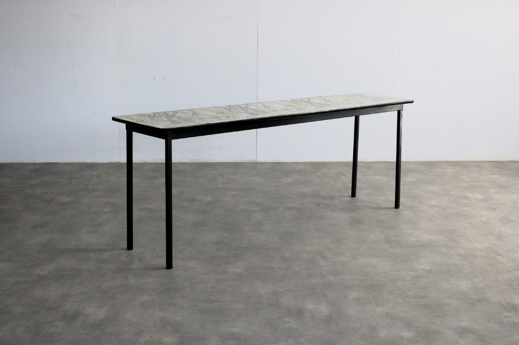 vintage tafels | schooltafels | jaren 60 | formica, Gebruikt, Timbeije@hotmail.com, Ophalen of Verzenden, 200 cm of meer