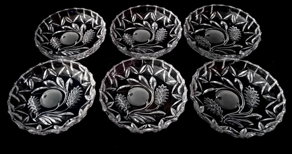 Set/6 Lippert Bleikristall dessertschaaltjes, Ophalen of Verzenden
