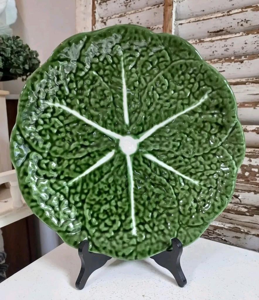 Grote koolbladschaal 32cm, Ophalen of Verzenden, Zo goed als nieuw