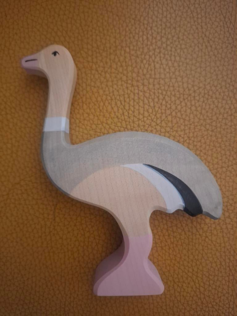 Holztiger struisvogel, Sieraden, Tassen en Uiterlijk, Ophalen of Verzenden, Overige materialen