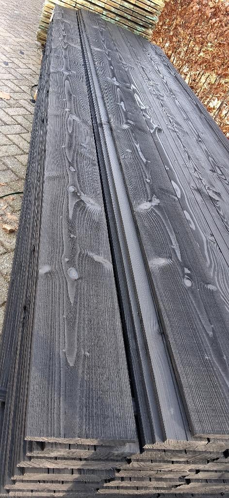 Zweeds rabat zwart, Tuin en Terras, Palen, Balken en Planken, Ophalen, Nieuw, 250 cm of meer, Planken