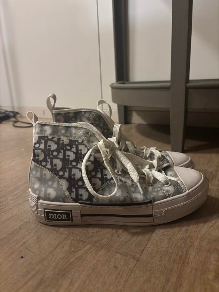Dior B23 High-Top Sneaker Maat 38 Grijs/Wit, Kleding | Dames, Schoenen, Ophalen of Verzenden, Grijs, Sneakers of Gympen