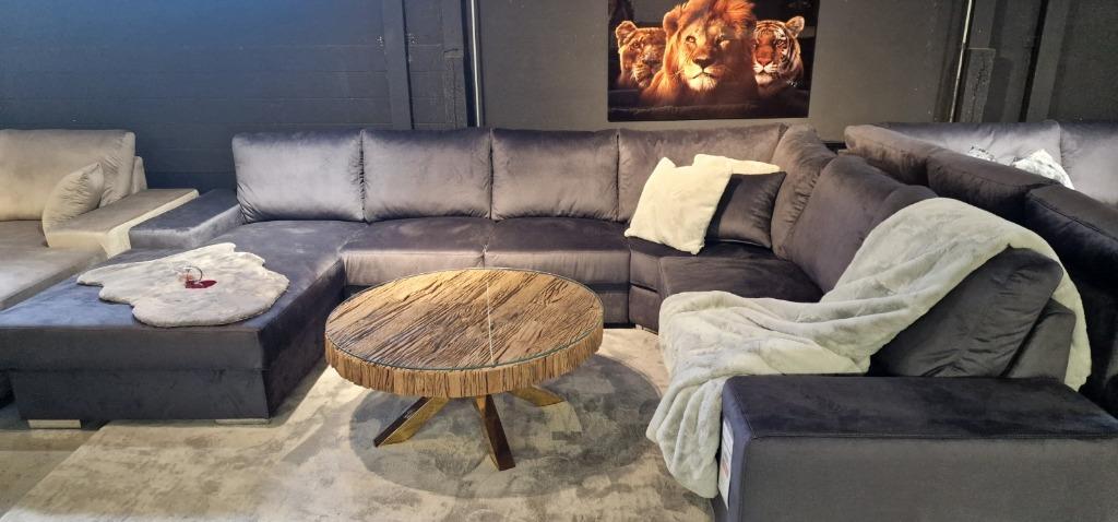 Foto 3 van Voorraad ACTIE | Velvet Antraciet U bank |Showroom Utrecht