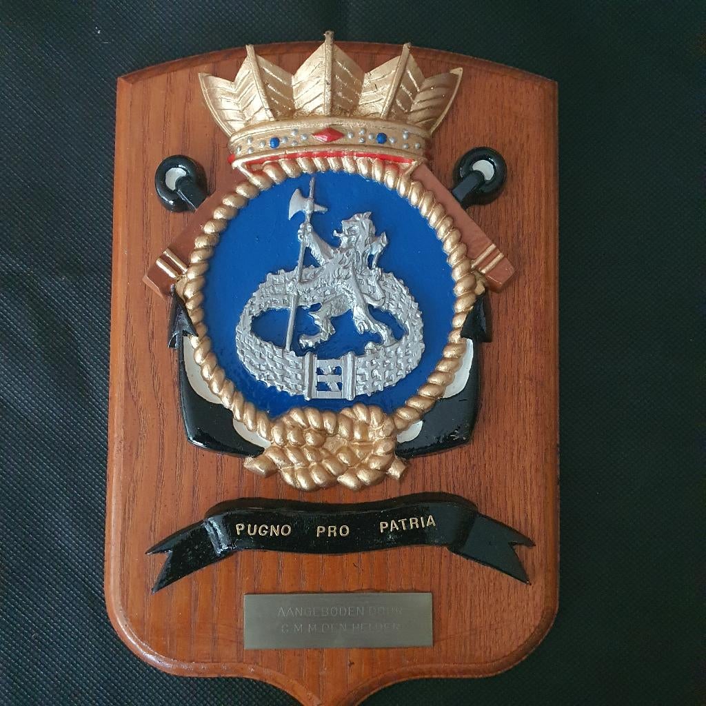 Wapenschild CMM, Ophalen of Verzenden, Marine, Nederland, Embleem of Badge