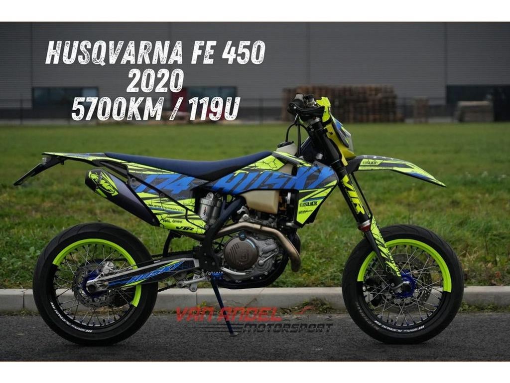 Husqvarna FE 450 Supermoto | Custom | FMF ! (bj 2020), Motoren, Motoren | Husqvarna, 450 cc, Bedrijf, Onbekend, Enduro