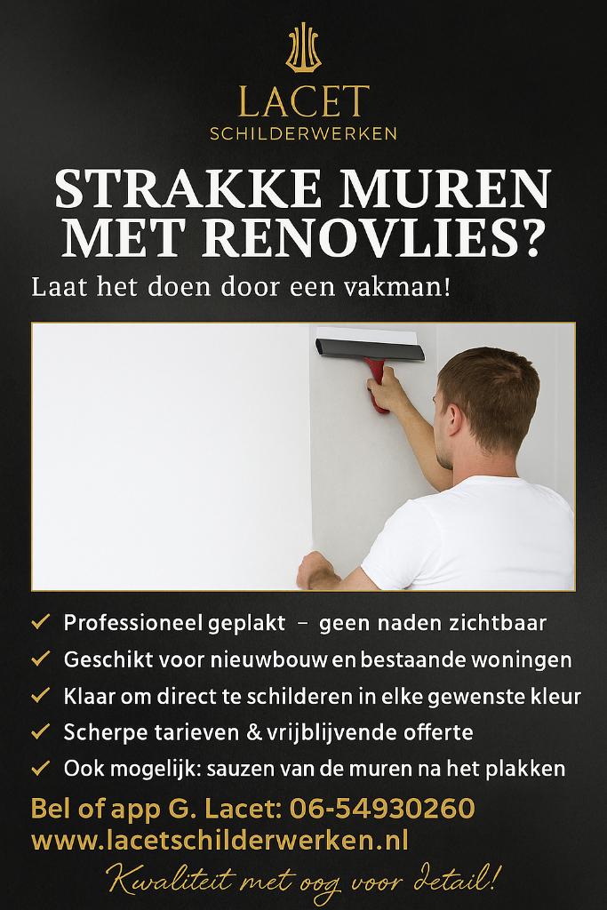 Renovlies plakken, Garantie, Behangen