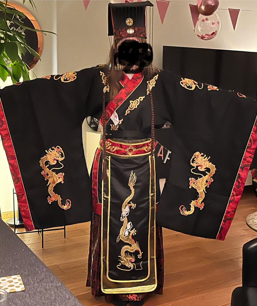 Mooi Chinees kostuum, Kleding | Dames, Ophalen of Verzenden, Zo goed als nieuw, Carnaval