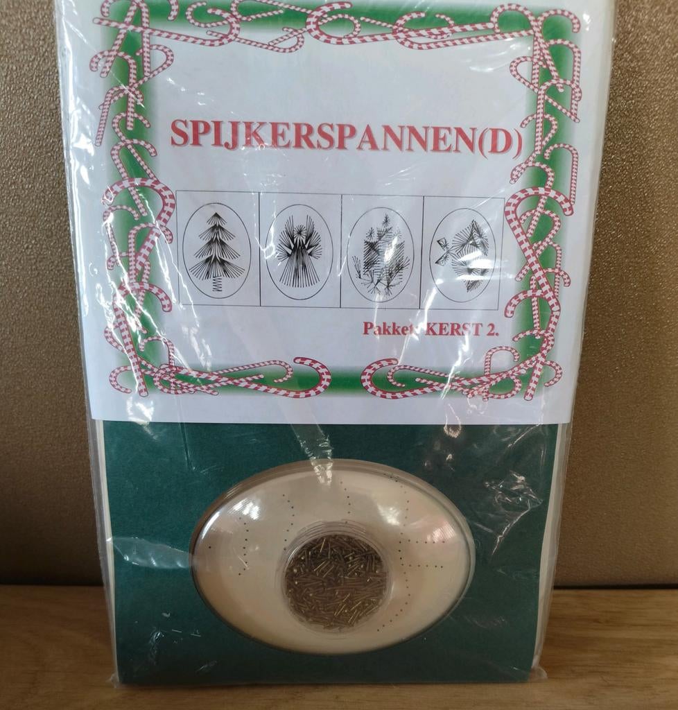 VINTAGE SPIJKERSPANNEN(D) BOL KAARTEN MAKEN PAKKET KERST, Verzenden, Nieuw, Kerst, Overige typen