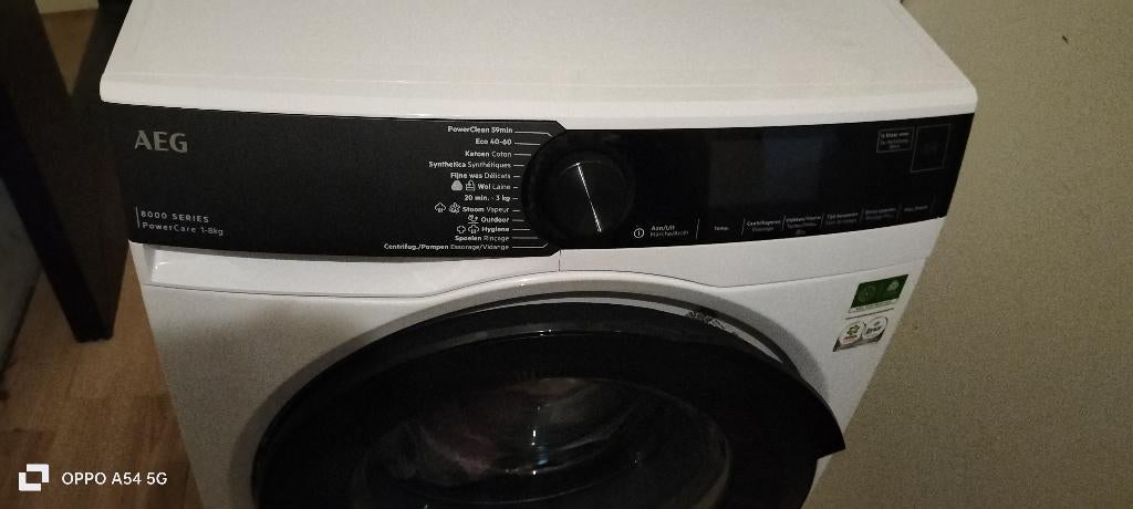 AEG Wasmachine nieuw, Ophalen, Gebruikt, 1200 tot 1600 toeren, 85 tot 90 cm