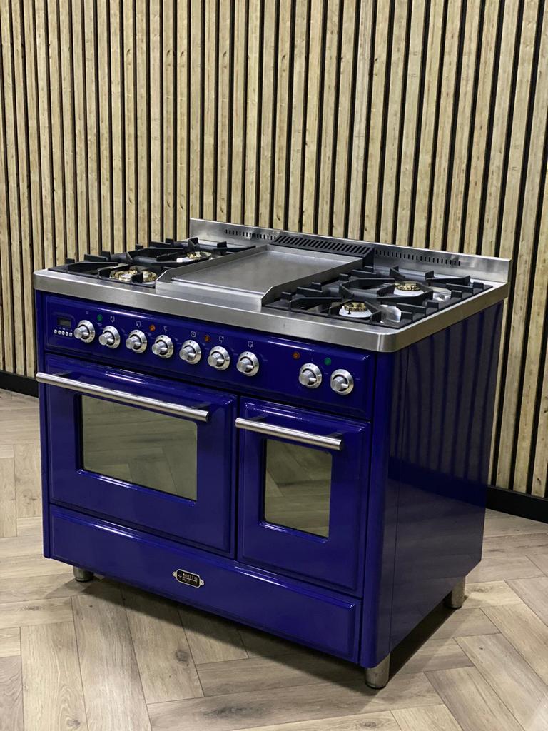 Prachtige Boretti Majestic 100cm Gas/Electro + Frytop, Warmhoudplaat, 60 cm of meer, Zo goed als nieuw, Gas
