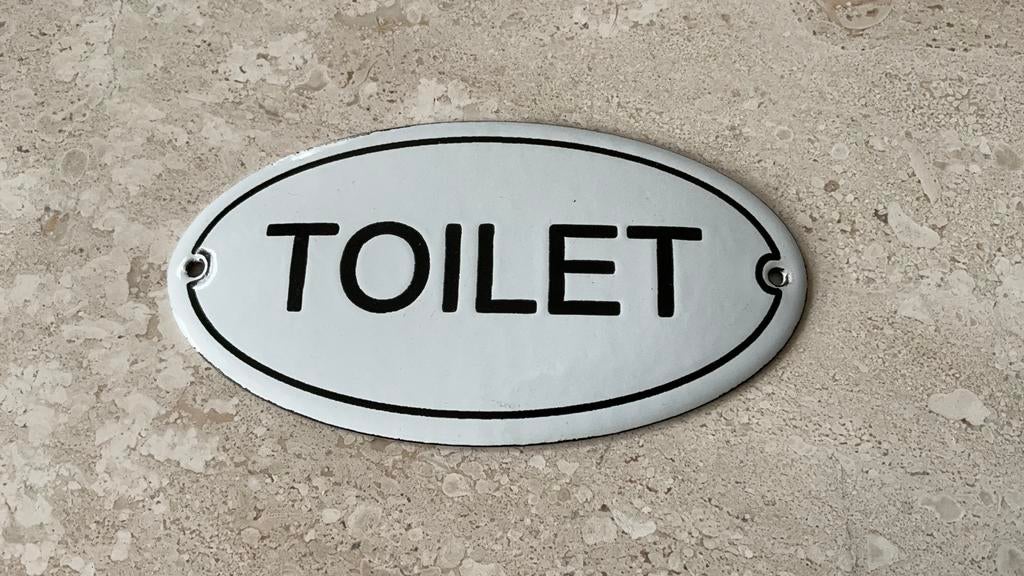 Emaille “TOILET”, Ophalen of Verzenden