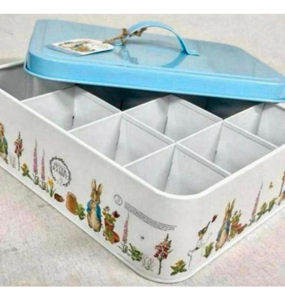 Peter Rabbit Classic Tea Caddy - Blikken theedoos thee-doos, Ophalen of Verzenden, Nieuw, Thee