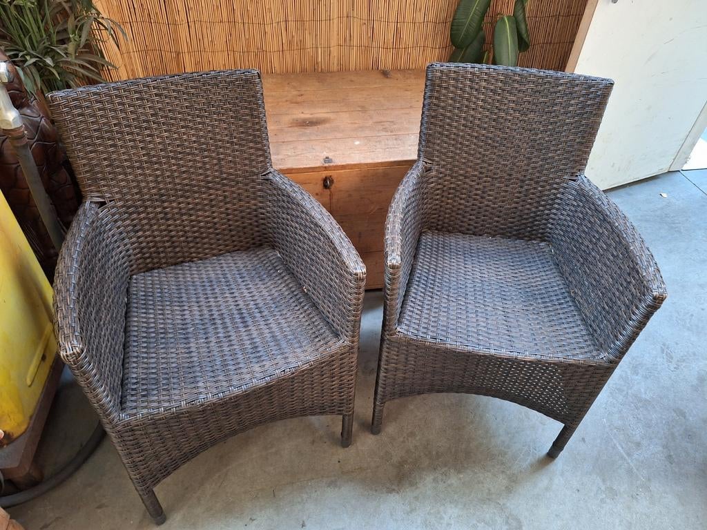 2 tuinstoelen, Tuin en Terras, Tuinsets en Loungesets, Ophalen, Kunststof