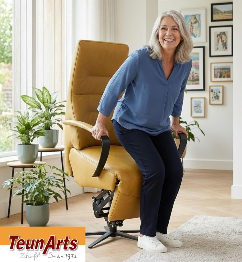 relaxstoel  - sta op stoel - Teun Arts -  ruim 350 modellen, Nieuw, 75 tot 100 cm, Ophalen of Verzenden, Modern hedendaags en klassiek