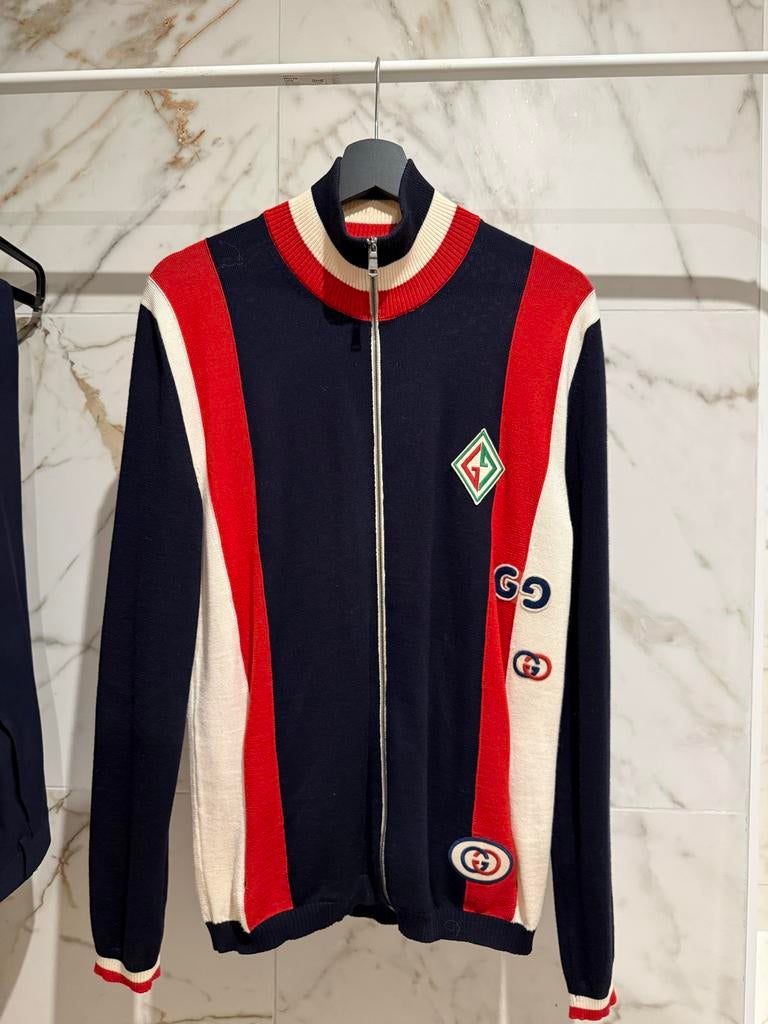 Gucci wollen trui met logo - Maat M - Zo goed als nieuw, Kleding | Heren, Truien en Vesten, Verzenden, Zo goed als nieuw, Maat 48/50 (M)
