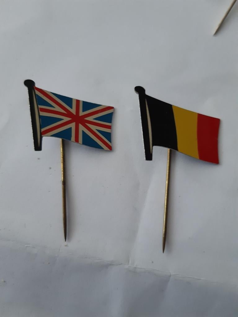Speldjes Groot Brittannië en België, Ophalen of Verzenden, Zo goed als nieuw, Stad of Land, Speldje of Pin