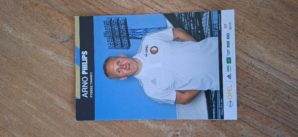 Spelerskaart; Arno Phillips # Feyenoord Rotterdam / PSV, Ophalen of Verzenden, Nieuw, Feyenoord, Spelerskaart