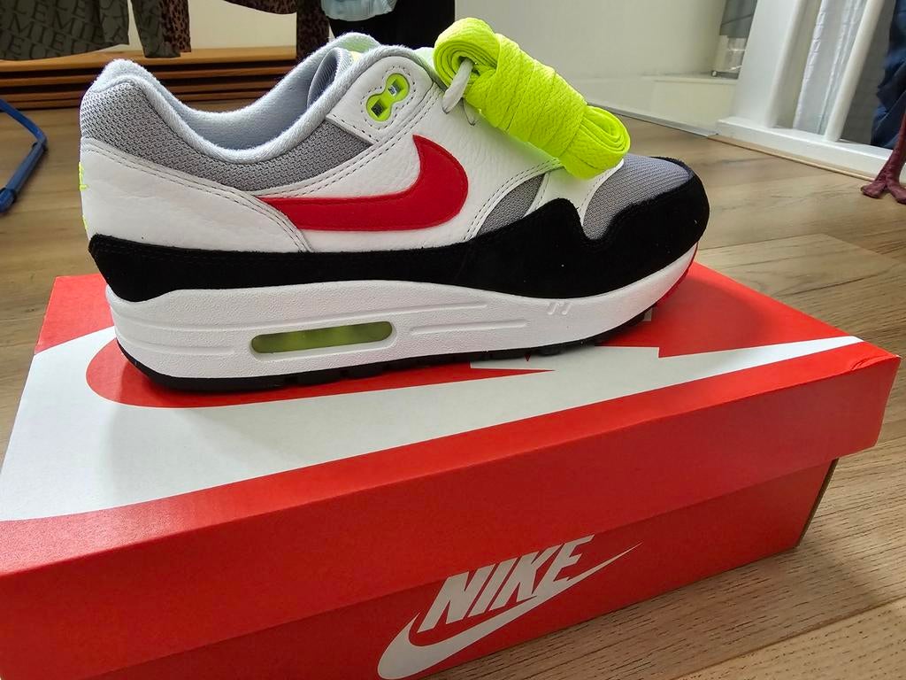 Nike Air Max 1 Chili Volt 42 DS Nieuw, Overige kleuren, Nike, Nieuw, Ophalen of Verzenden