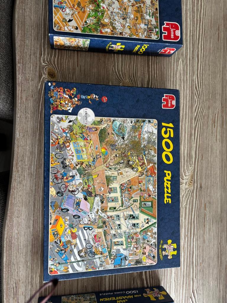 Jan van Haasteren 1500 stukjes - De Verhuizing, Ophalen of Verzenden, 500 t/m 1500 stukjes, Zo goed als nieuw, Legpuzzel
