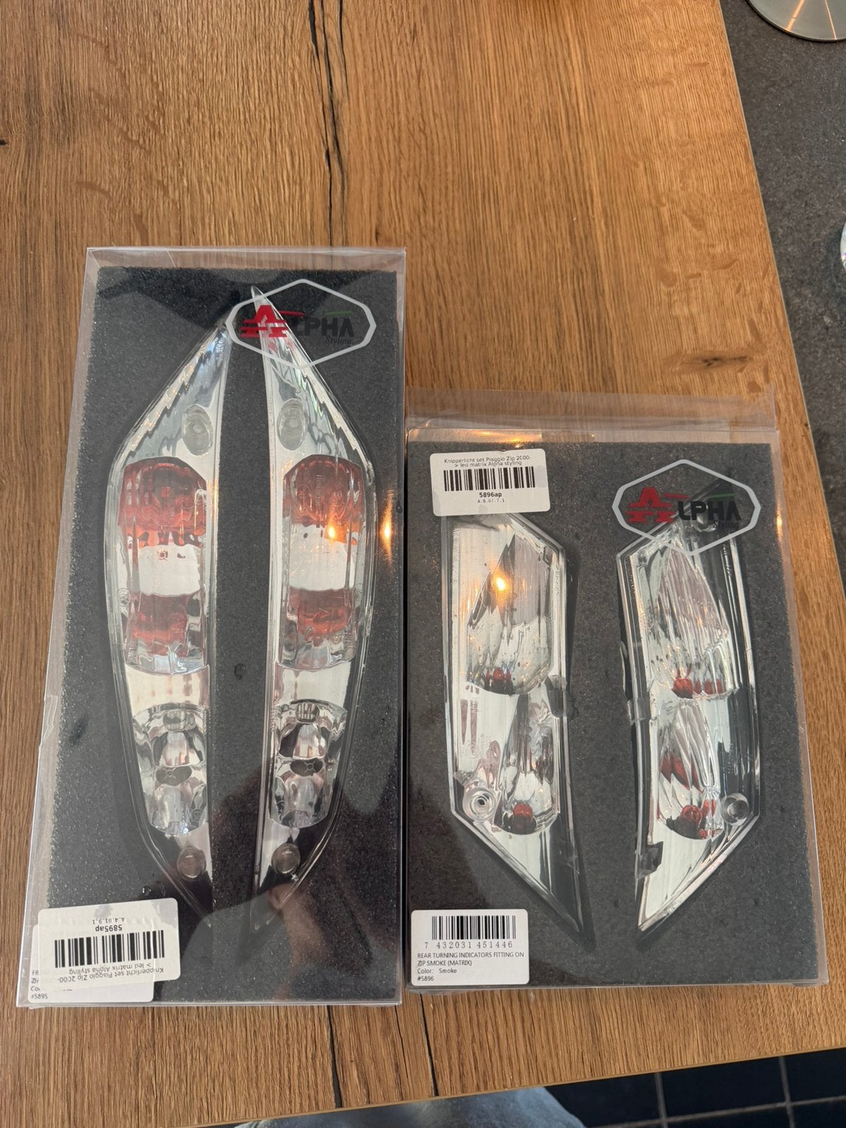 Zip originele knipperlichten, Fietsen en Brommers, Ophalen, Gebruikt, Overige typen, Piaggio