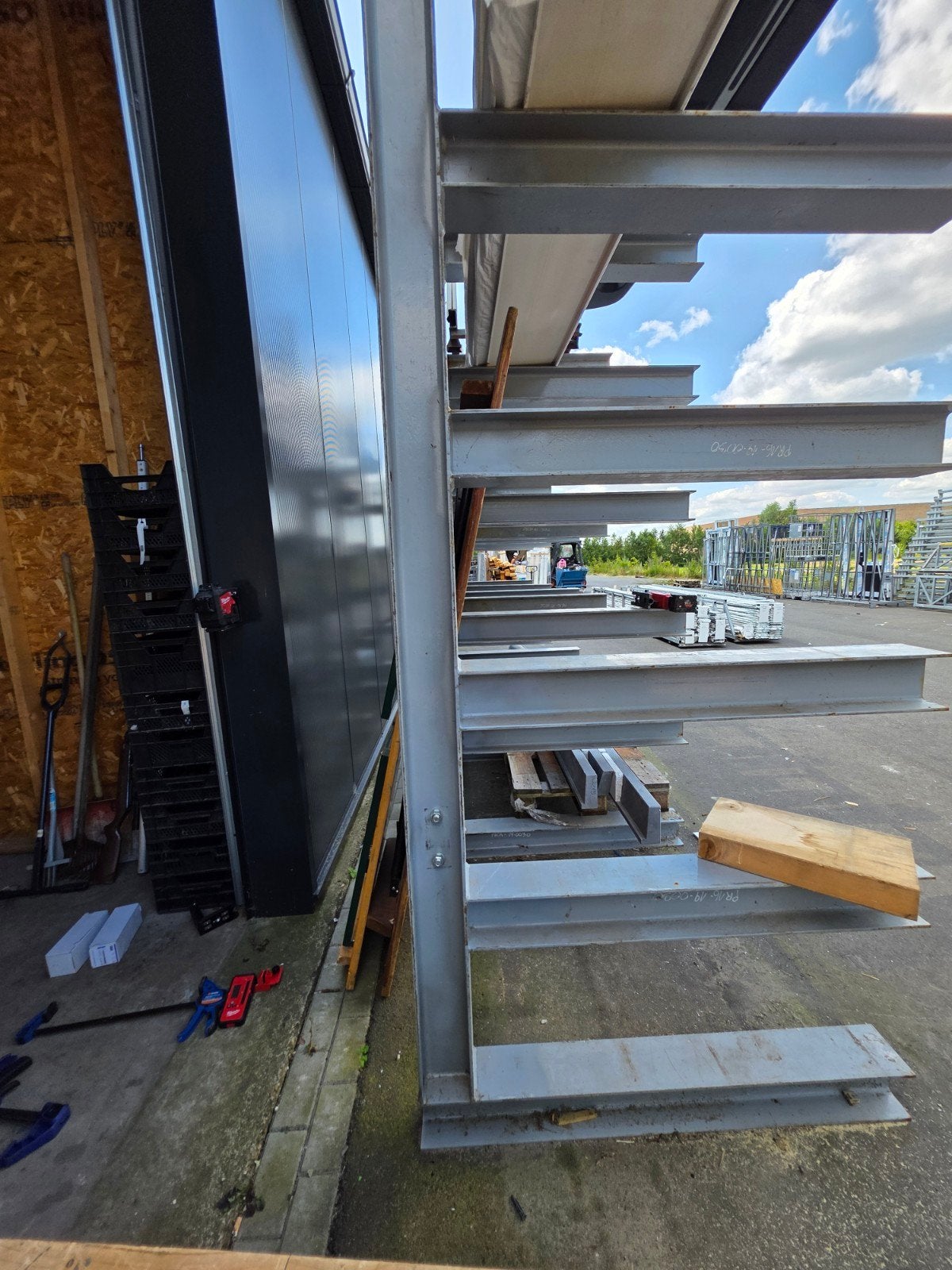 Zware stalen stelling - 313 cm hoog, 625 cm breed, Ophalen of Verzenden