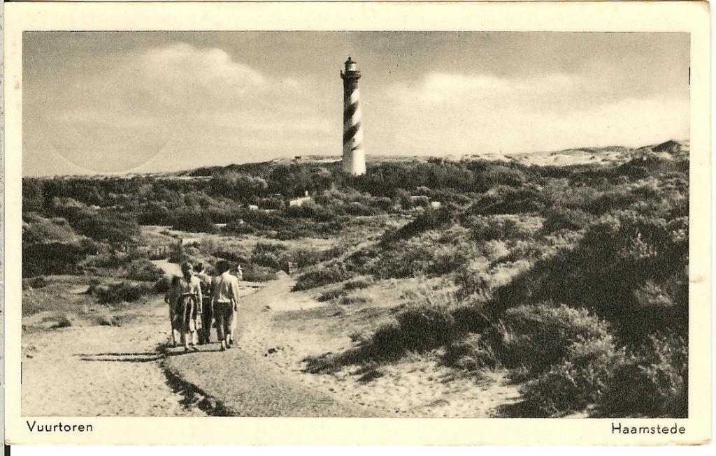 NS65-TW Burg  Haamstede vuurtoren slot Duinhoeve Rozenhof, Verzenden, 1940 tot 1960, Gelopen, Zeeland