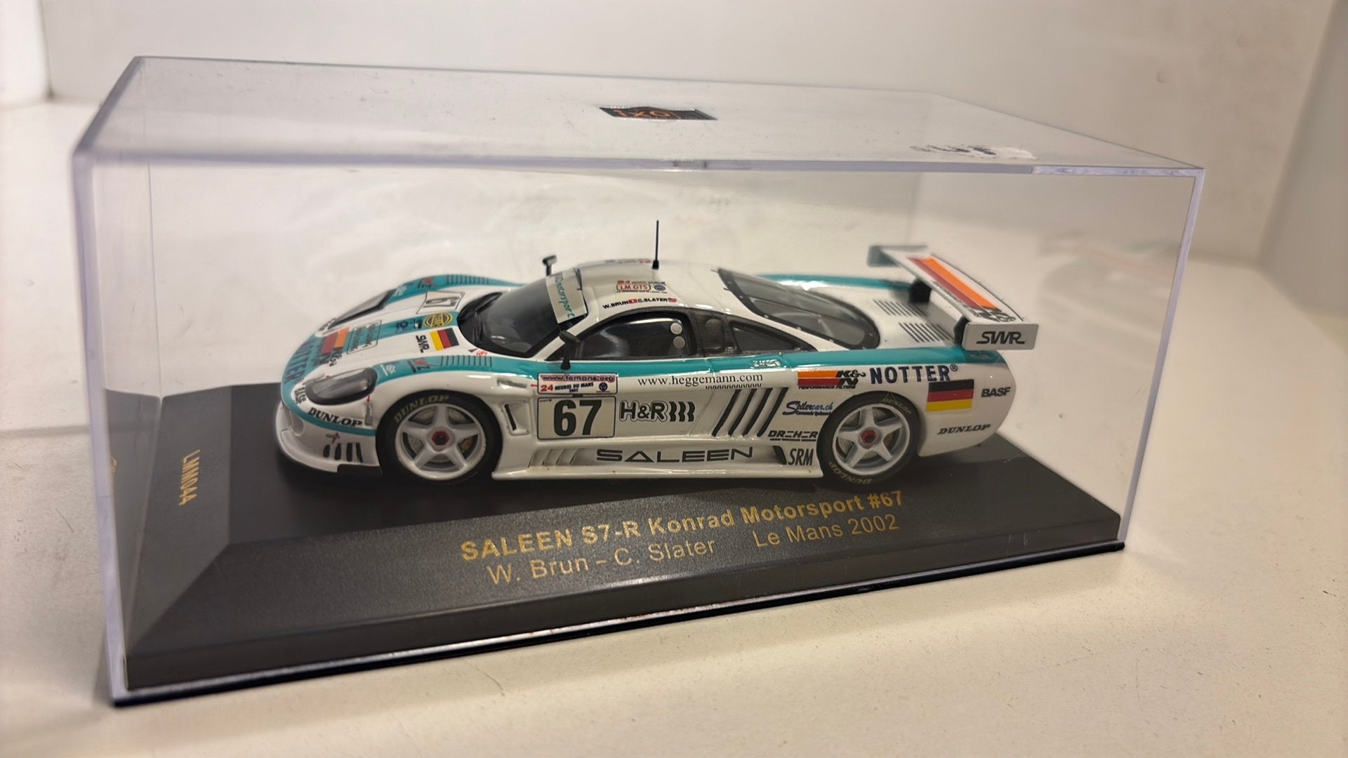 Saleen s7-r le mans 2002 ixo 1.43, Overige merken, Auto, Ophalen of Verzenden, A