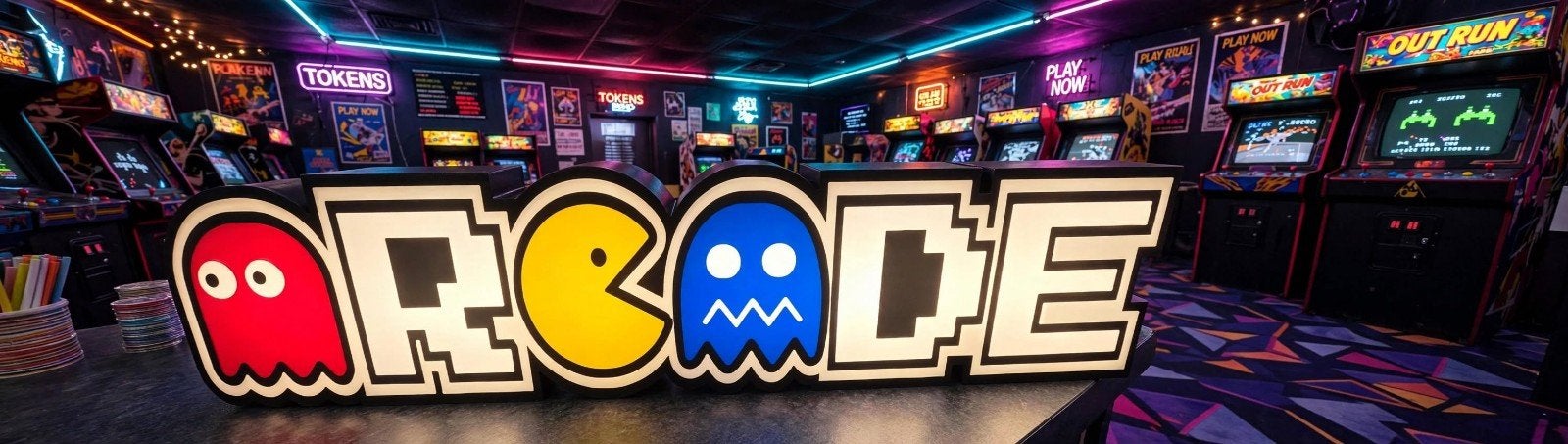 Arcade LED-verlichting - Pac-Man thema, Ophalen of Verzenden, Zo goed als nieuw