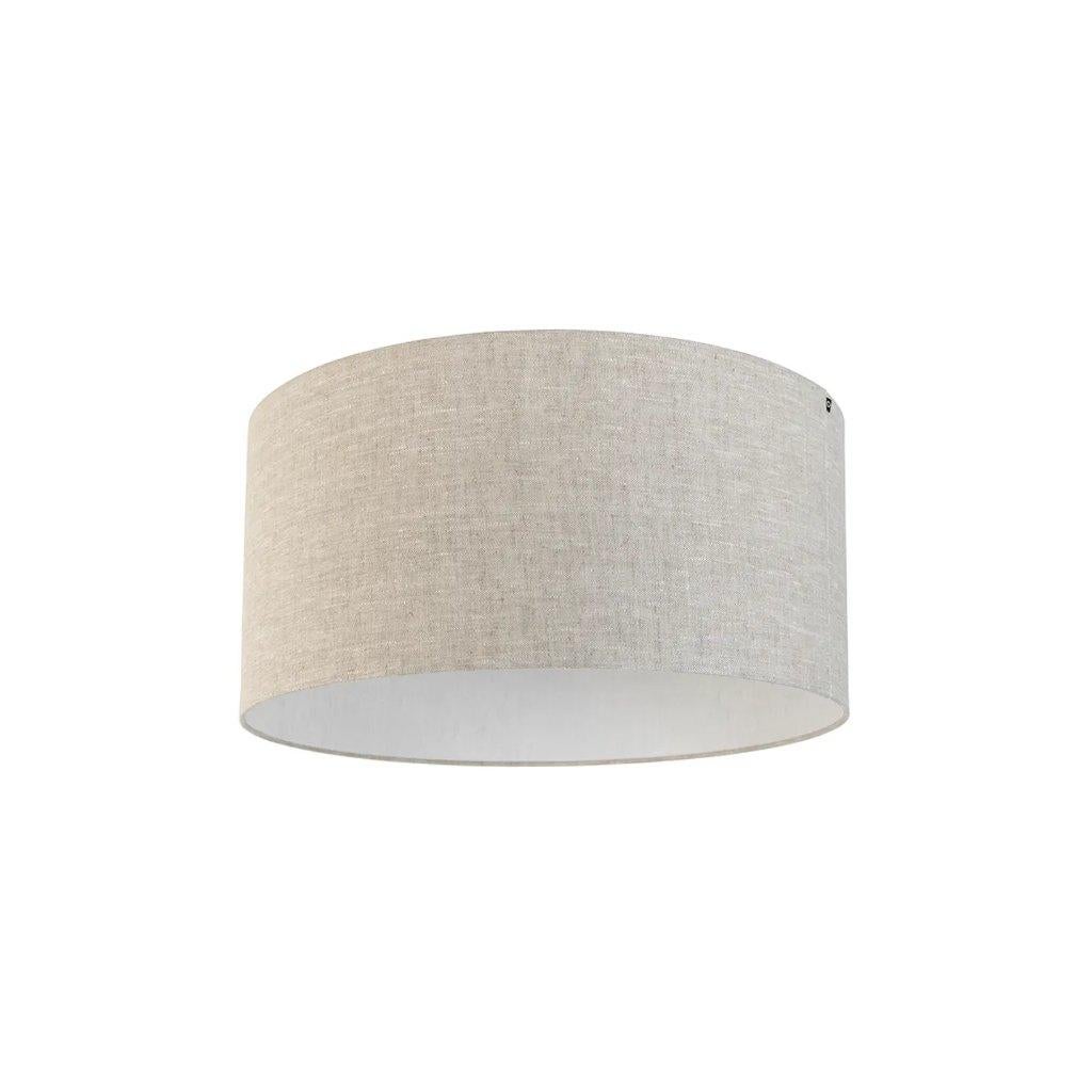 Lamp & Stoffen Lampenkap Lichtgrijs Rond B50 x H25, Huis en Inrichting, Lampen | Plafondlampen, Zo goed als nieuw, Stof, Ophalen