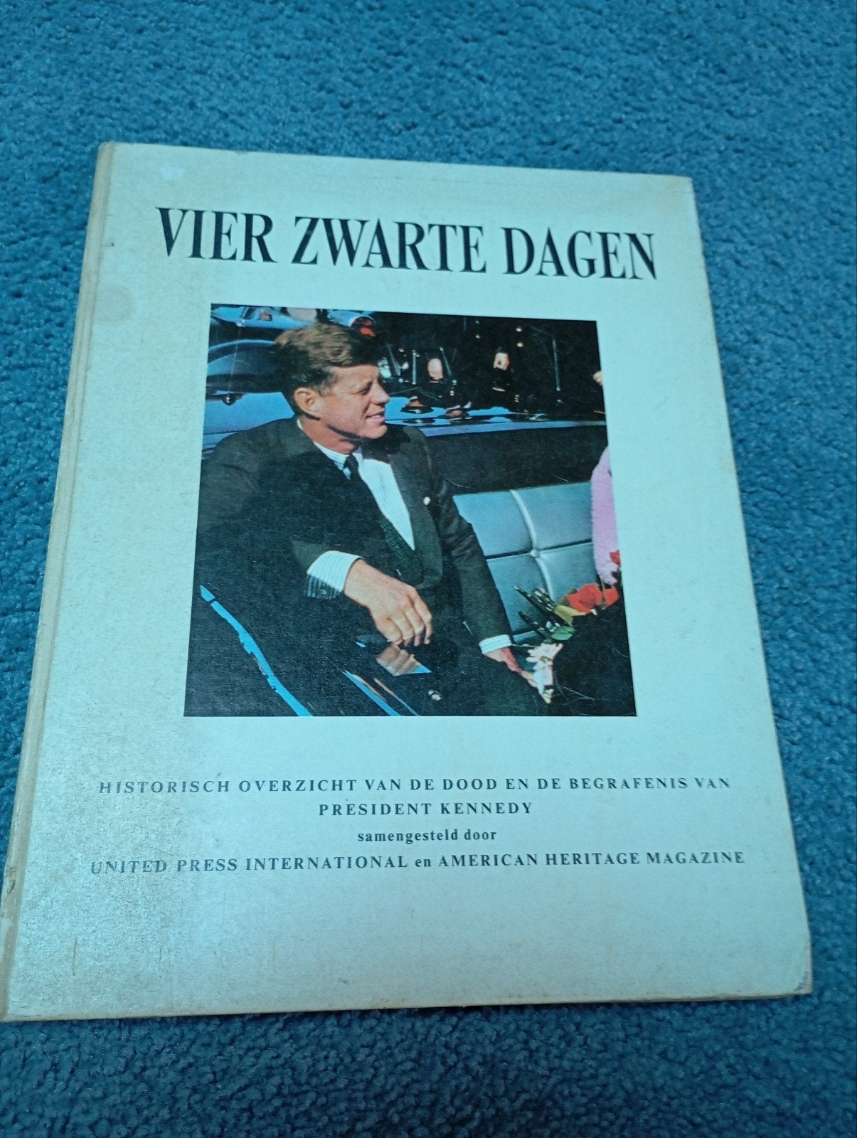 Vintage JFK vier zwarte dagen USA President Boek, Ophalen of Verzenden, Overige typen