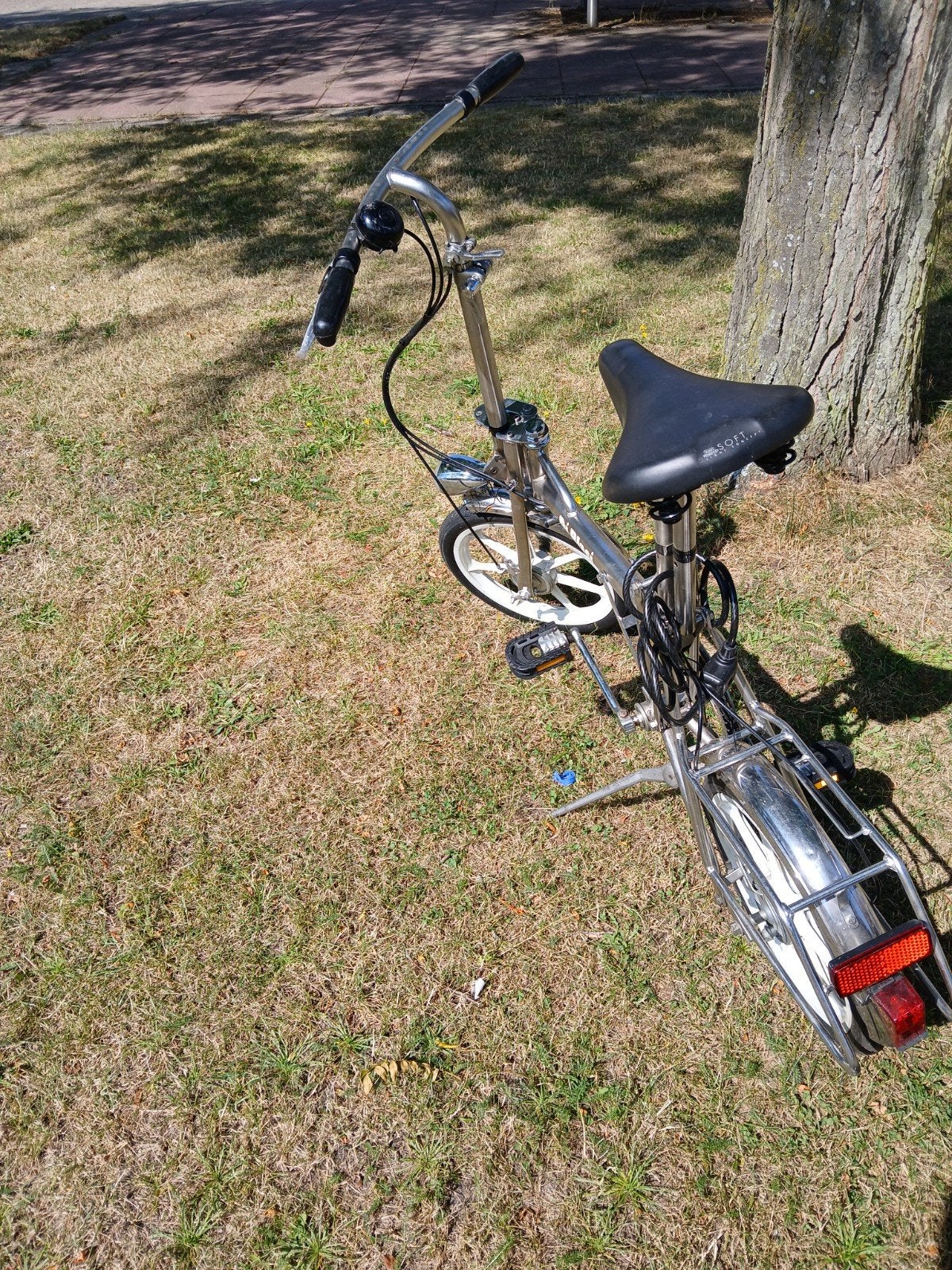 Di Blasi vouwfiets van rvs, Overige merken, Gebruikt, Velgrem, 16 tot 18 inch