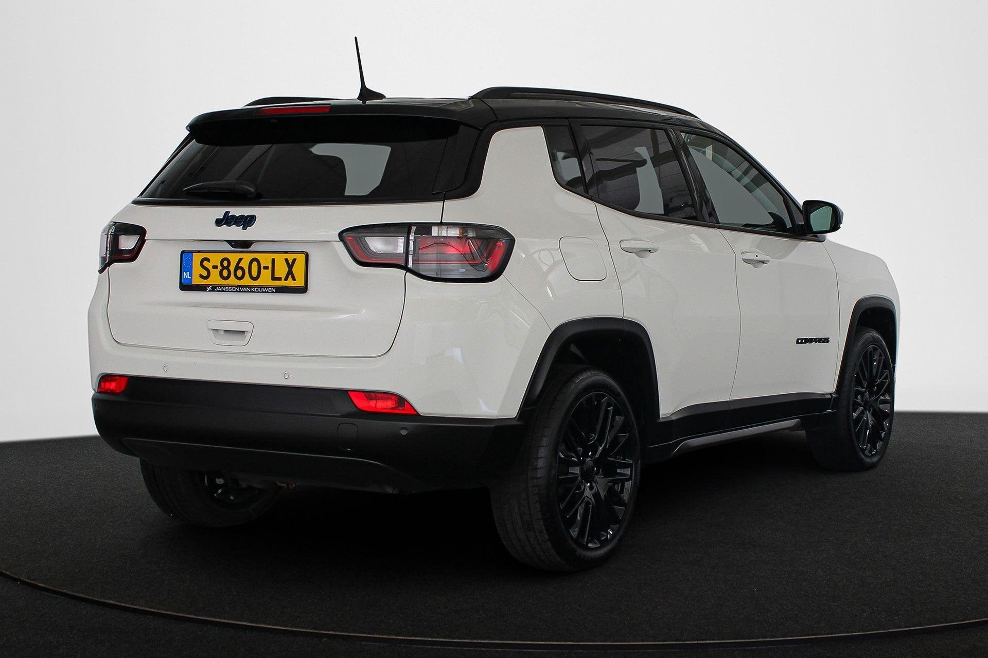 Jeep Compass 4xe 240 Plug-in Hybrid Electric S Panoramadak L, Automaat, 4 cilinders, Wit, Bedrijf
