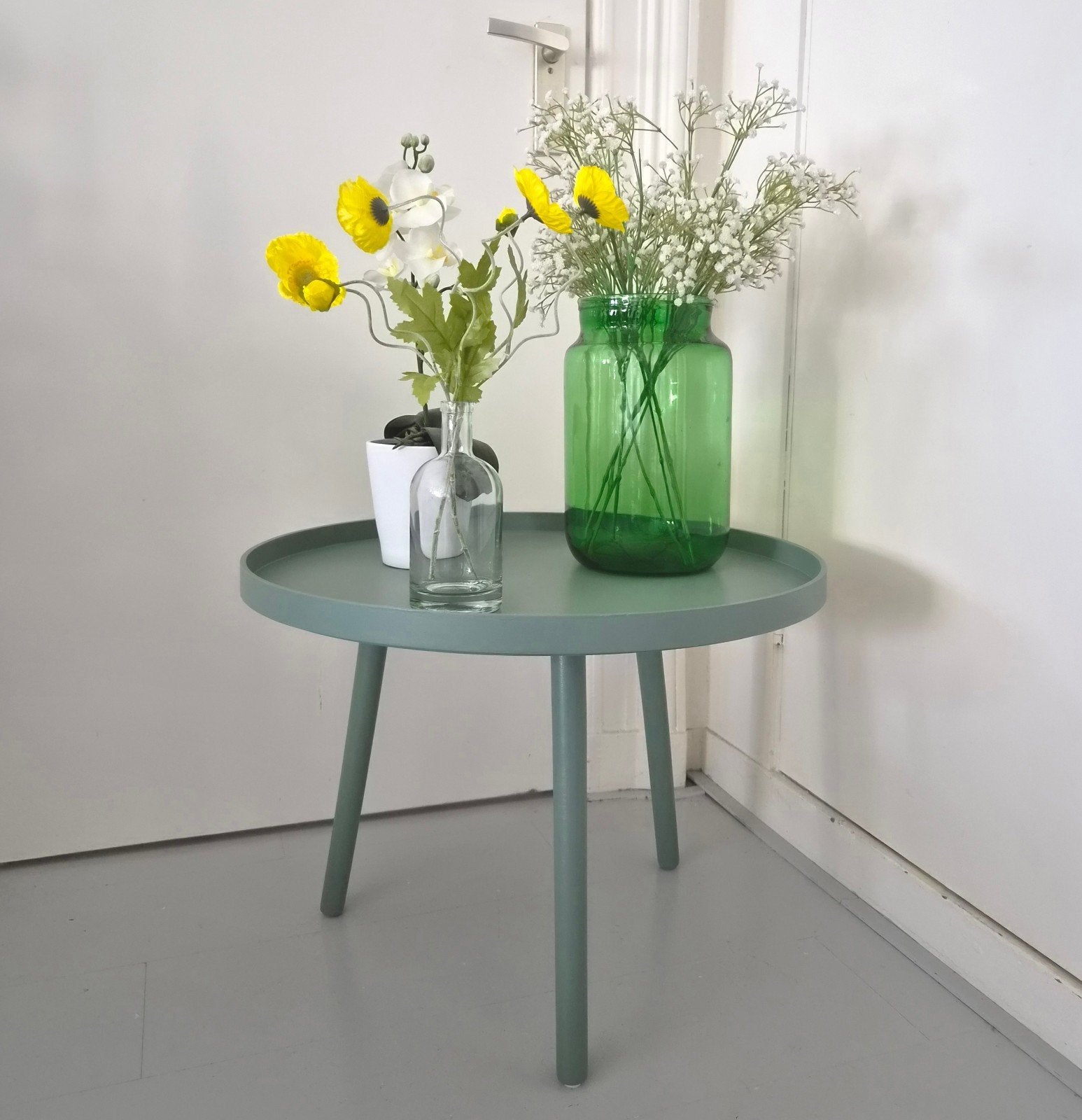 Tafeltje Bijzettafel Sidetable Tafel Groen Plantentafeltje, Ophalen
