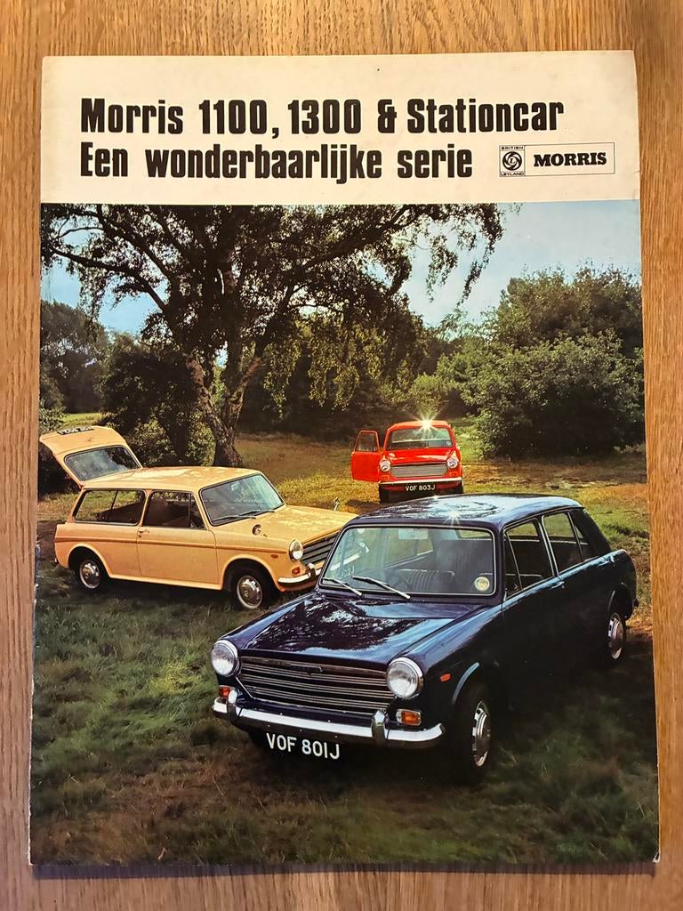 Morris 1100 1300 en Stationcar brochure, Ophalen of Verzenden, Zo goed als nieuw, Overige merken